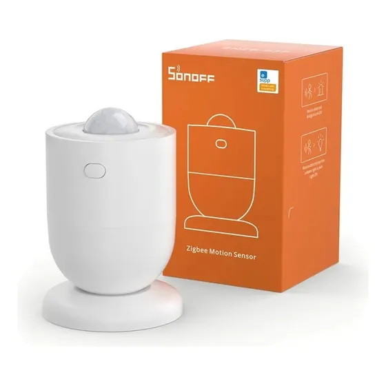 Sonoff Snzb-03p Sensor Pir Movimiento Y Luminosidad Zigbee Color Blanco