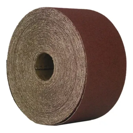 Lija Fandeli 02400 Rollo  4x45.7mts Grano 80 Tela Madera