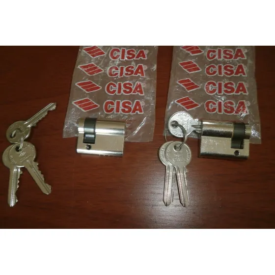Medio Cilindro Cisa 38mm  Puerta Reja Ventanas  Cerradura 