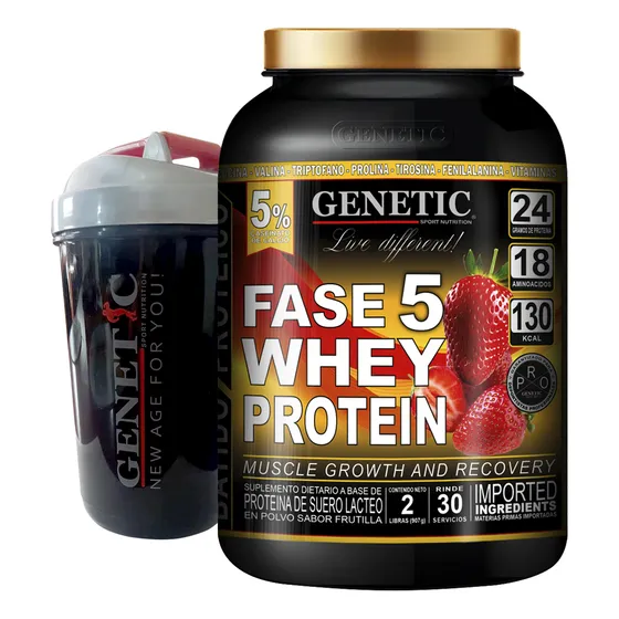 Fase 5 Whey Proteinas Crecimiento Muscular Definido Genetic