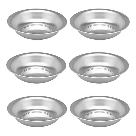 Bacia De Alumínio Redonda Nº60 (20 Litros) - 6 Peças