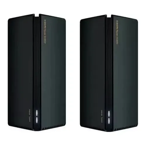 Enrutador Xiaomi Mi Router Ax3000 Wifi 6 Mesh (paquete de 2), color negro global 110 V/220 V