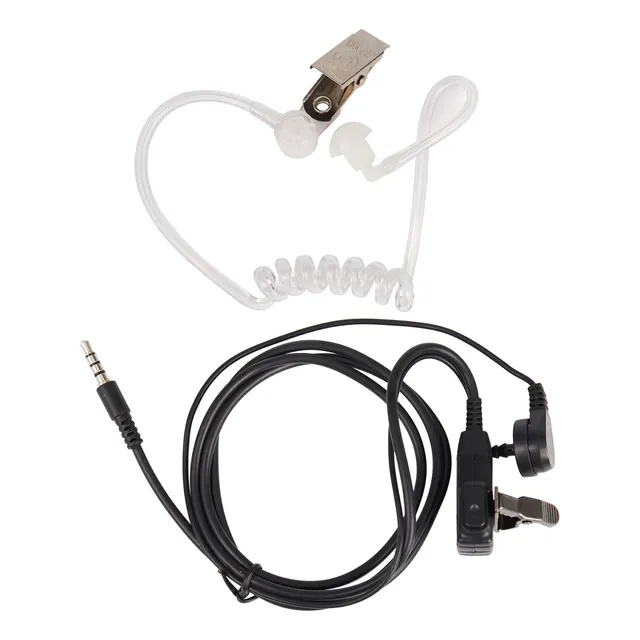 Auriculares De Tubo De Aire Acústico En Espiral Transparente