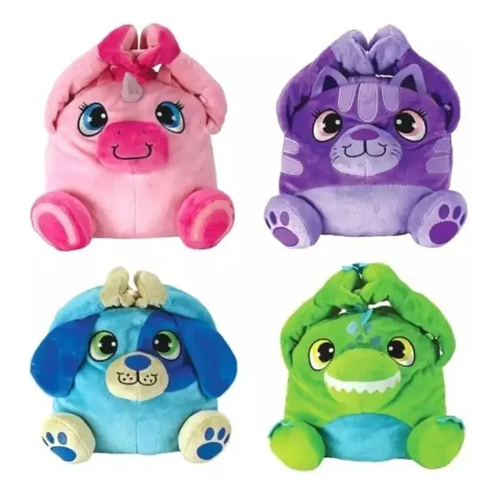 Morral Porta Comida Infantil Peluche Lavable Juguete Niños  