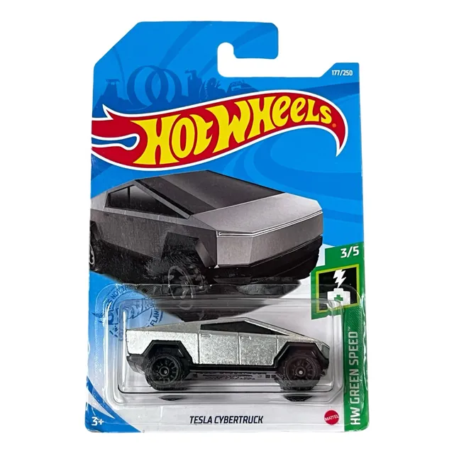 Hotwheels (177-250) Tesla Cybertruck, Hw Green Speed 3-5