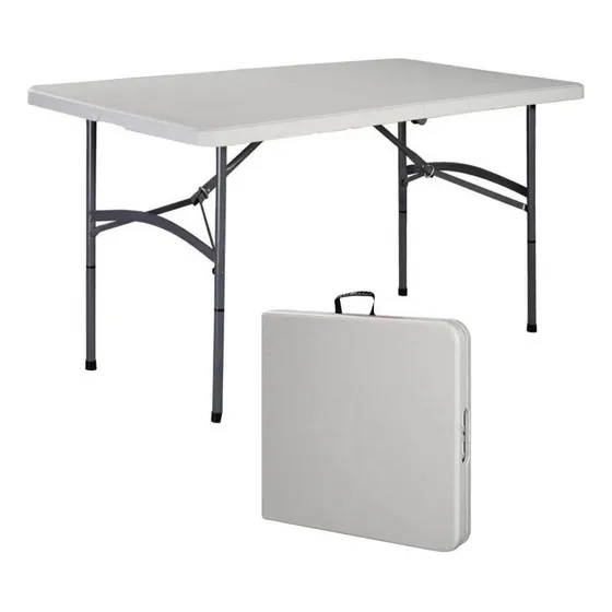 Mesa Rectangular Plegable  Tipo Maletín 122cmx60cmx74cm 
