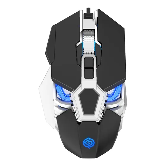 Raton Para Juego Usb Que Programan 6400dpi 9 Boton Pc