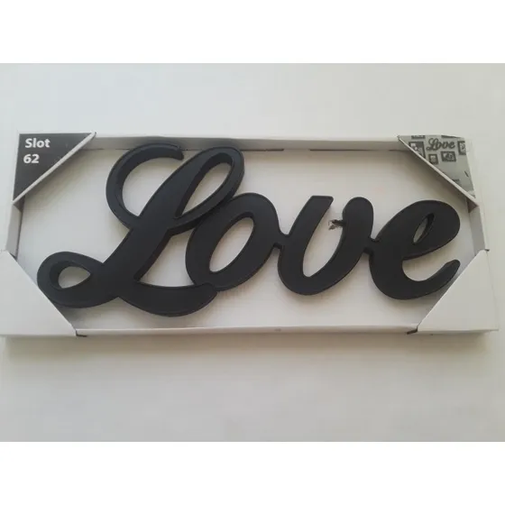 Figura Love Amor Plástica Decorativa Wallmart San Valentin 
