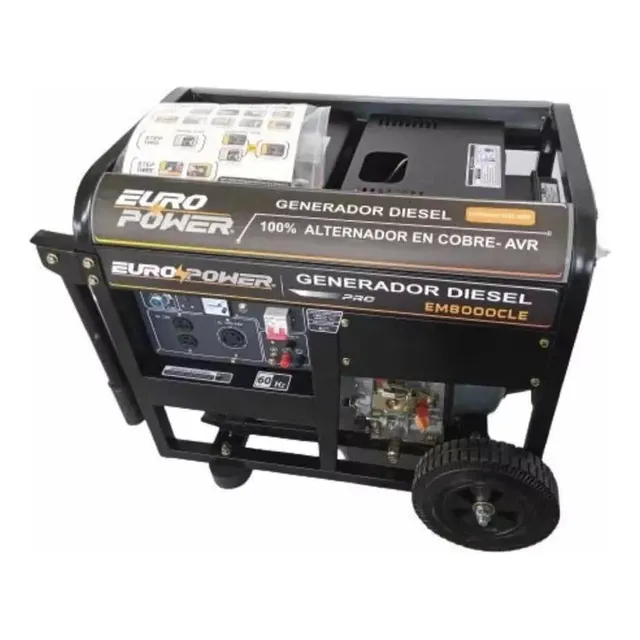 Generador-planta Europower 3,5 Kva. 110-220v. Manual. Diesel