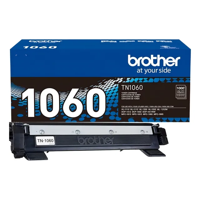 Tóner Brother Tn-1060 Rendimiento 1,000 Paginas Tinta Negro