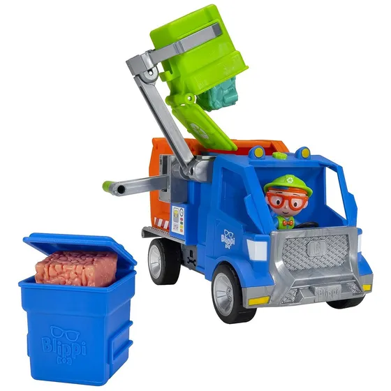 Camión De Reciclaje Blippi, Canta Frases Populares Color Azul Marino