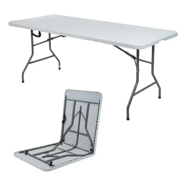 Mesa Plegable Blanca Para Camping Viajes Eventos Hogar