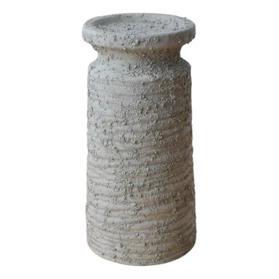 Portavelas Pedestal Textura 12x24cm Nina&china