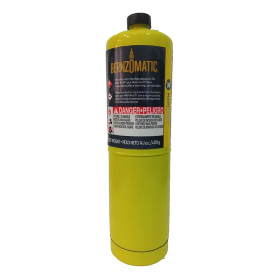 Bombona Amarilla  Map/pro 400gr  Soldar Varilla Bernzomatic