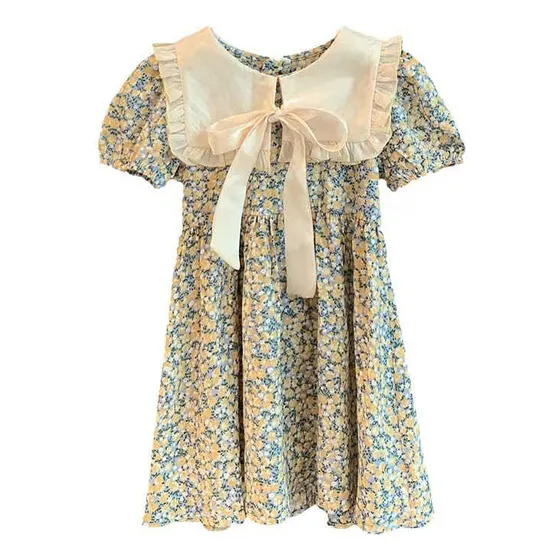 Vestido De Arco Floral Niña Talla 3 - 6 Años