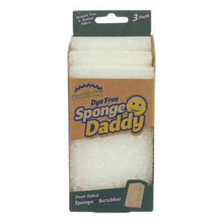 Scrub Daddy Dye Free Sponge Daddy 3 Count, 3 Ct Scrub Daddy Dye Free Sponge Daddy 3 Count, 3 Ct