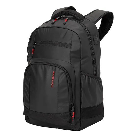 Mochila Samsonite Ignition Bravo Color Negro 26L Usb y Usb-C
