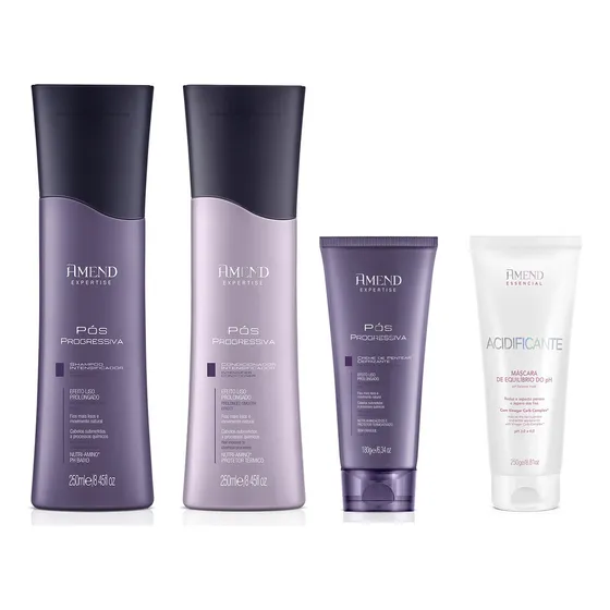 Amend Kit Pós Progressiva 3 Produtos + Acidificante 250g