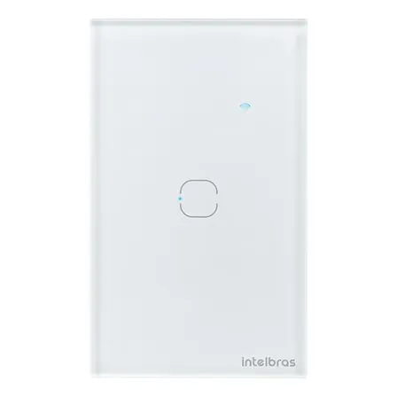 Interruptor Intelbras Ews 1001 Wi-fi Touch 1 Tecla Branco.