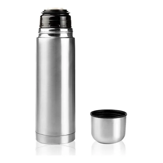 Garrafa Térmica 500ml Em Aço Inox Com Tampa Abre E Fecha