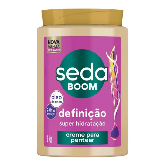 Creme Para Pentear Boom Definição Pote 1kg Seda