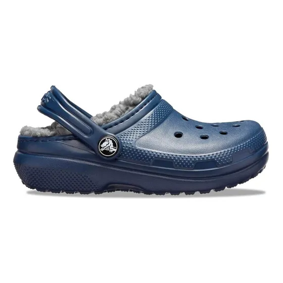Crocs Classic Lined Clog Azul Con Corderito Niños