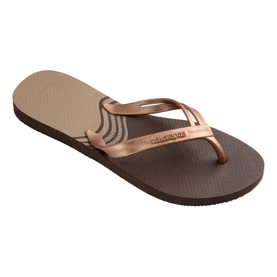 Sandalias Havaianas Elegance Print Marron Mujer