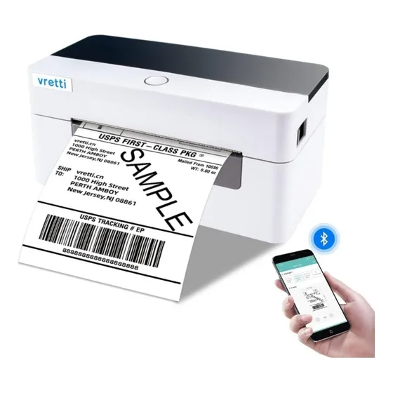 Vretti Impresora De Etiquetas Térmica Bluetooth.