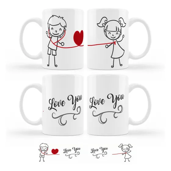 Mug Pareja Duo Taza Regalo Amor San Valentin 004