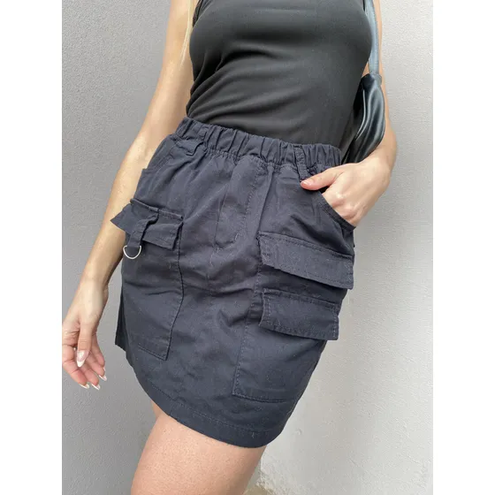 Mini Parachute Gabardina Rigida Mujer Marca Loca