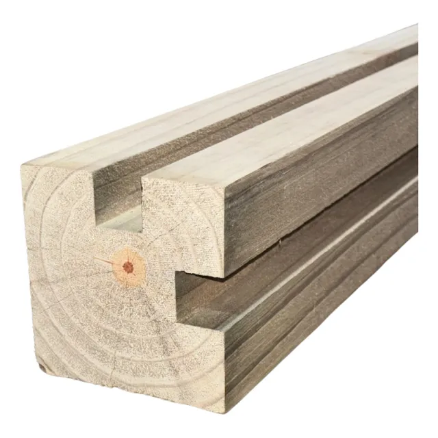 Coluna Fresada L Caibro Gea Madeiras Pinus Tratada 9x9cm