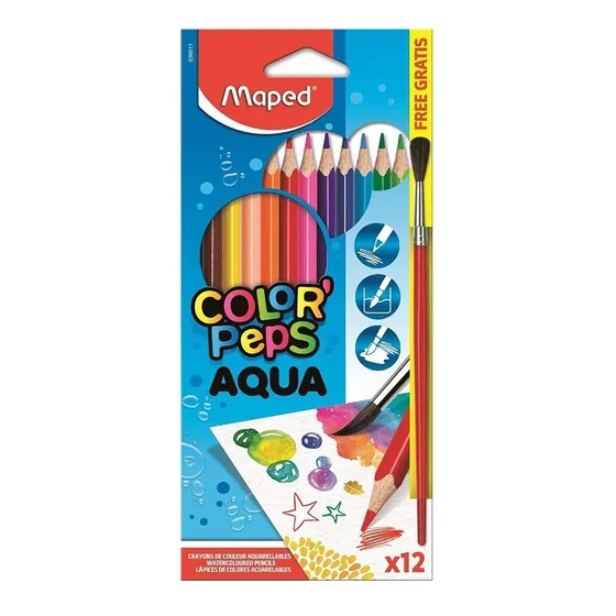 Lápices De Colores Acuarelables Maped Color Peps X 12colores