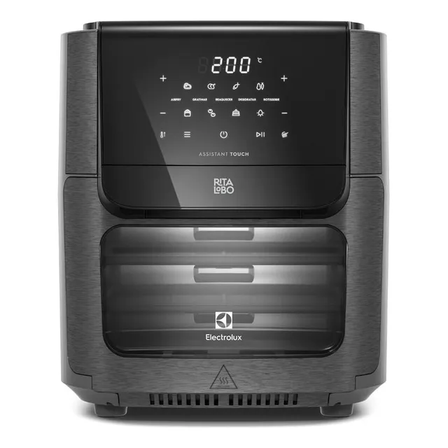 Air Fryer Forno 5 Em 1 12l 1700w digital Espeto Giratório 2 Bandejas...