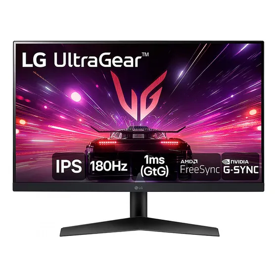 LG UltraGear 24GS60F-B monitor gamer Full HD 180Hz 1ms color Preto