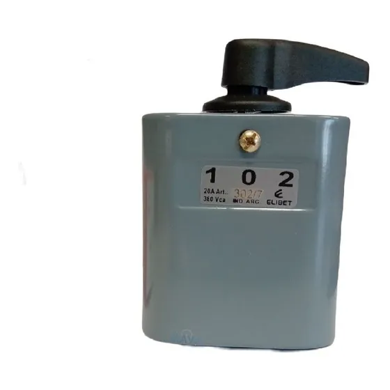 Llave Inversor De Marcha Trifasico 20a Elibet Caja Chapa