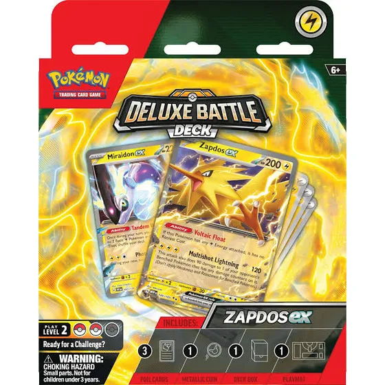 Pokemon Tcg Deluxe Battle Deck Zapdos Ex Inglés