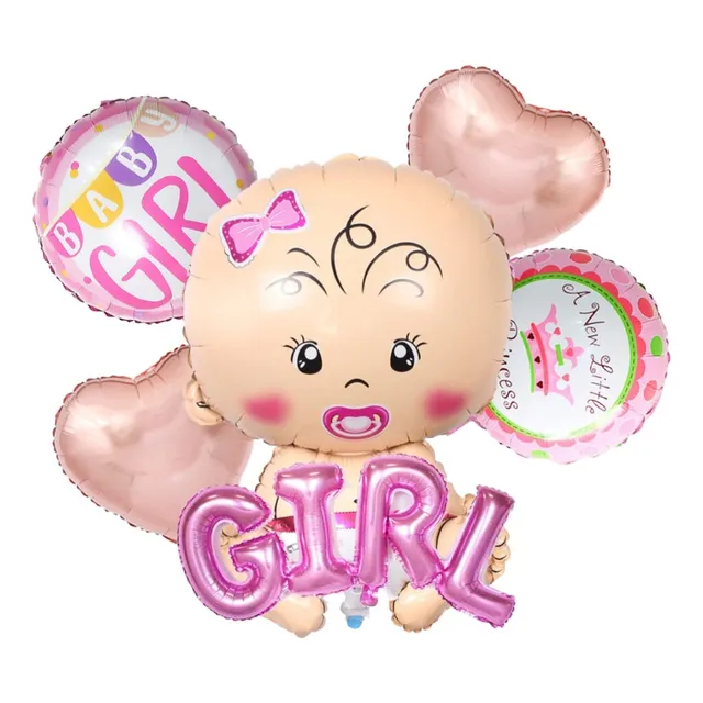 Set De Globos 5 Piezas Diferentes Diseños Para Cumpleaños