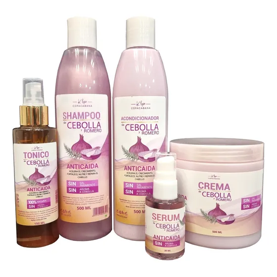 Kit Capilar Cebolla Y Romero,btx,shampoo,acond,tonico,serum