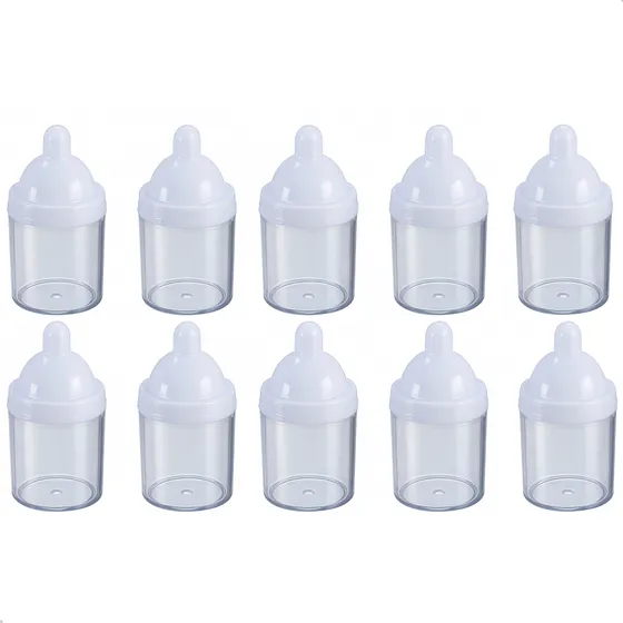 Kit 10 Mini Mamadeiras Chá Bebê Chá Revelação Lembrancinhas