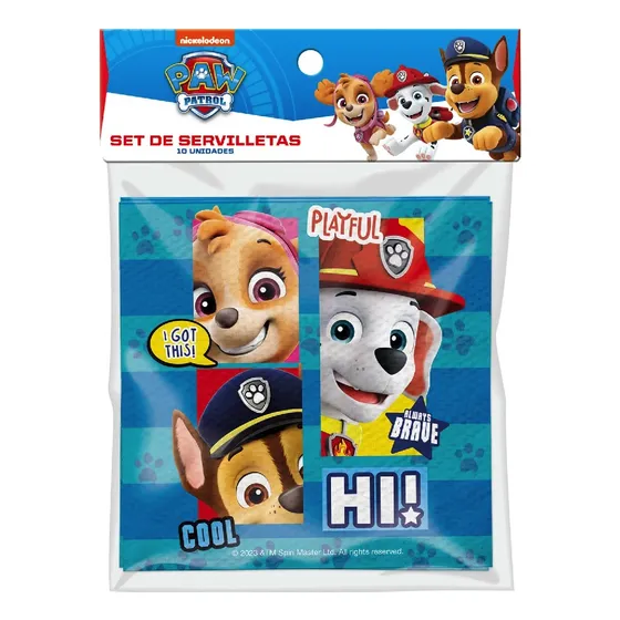 Servilleta Cumpleaños Paw Patrol X 12 Cotillonactivartecl