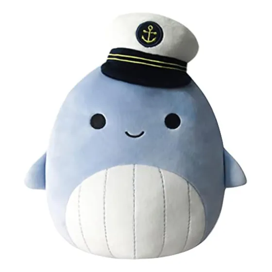 Squishmallows Ballena Azul Samir De 8 Pulgadas Con