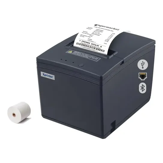 Impresora Ticketera Térmica Usb Bluetooth Red 80mm Escritori