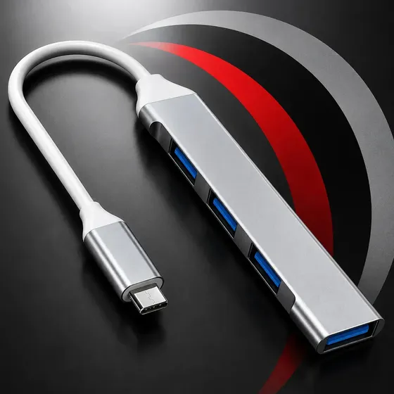 Hub Usb Type C 5 Gbps Extensor Adaptador 4 Portas Usb 3.0 Computador Pc Notebook Celular Smartphone Tablet Chrome Technology