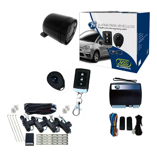Alarma Auto X28 Z20 Rs + Cierre Centralizado Electrico 4ptas Zuk