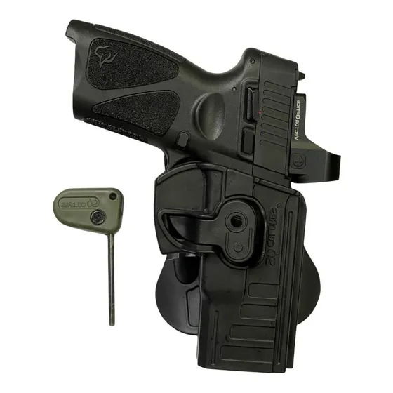 Coldre Polímero Externo Taurus G3 Toro Red Dot Mira Ótica 