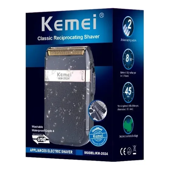 Kemei Km-2024 - Shaver Máquina De Cortar Cabello Eléctrica
