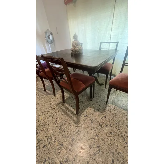 Mesa Y   Sillas Estilo Francés  Luis Xiv Living Permuto
