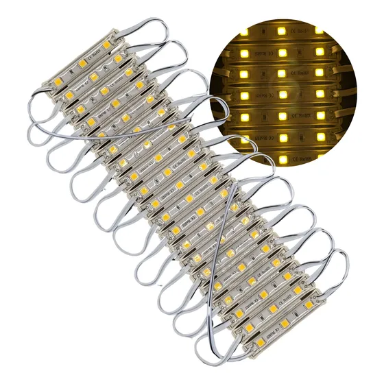 500 Modulos 3 Led 5054 Ip66, 12v, Brillante, Varios Colores 