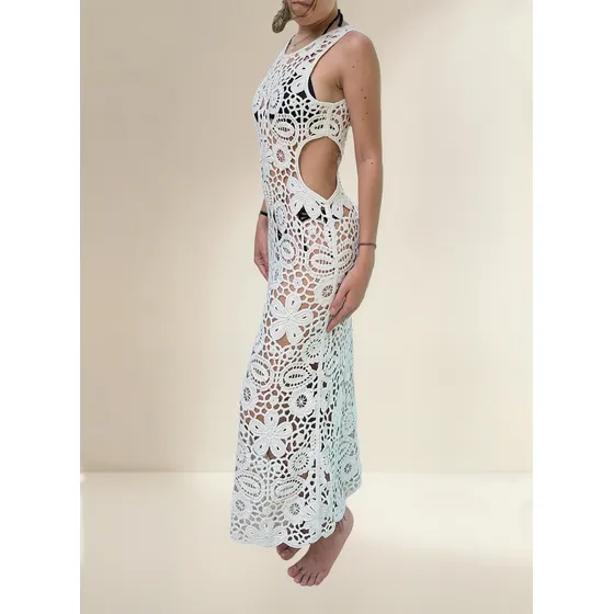 Zara Vestido Boho Talle S De Encaje Hilo Colección Actual
