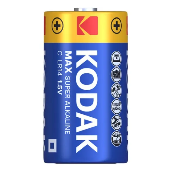 Pilas C Kodak Max Super Alcalina Cx2